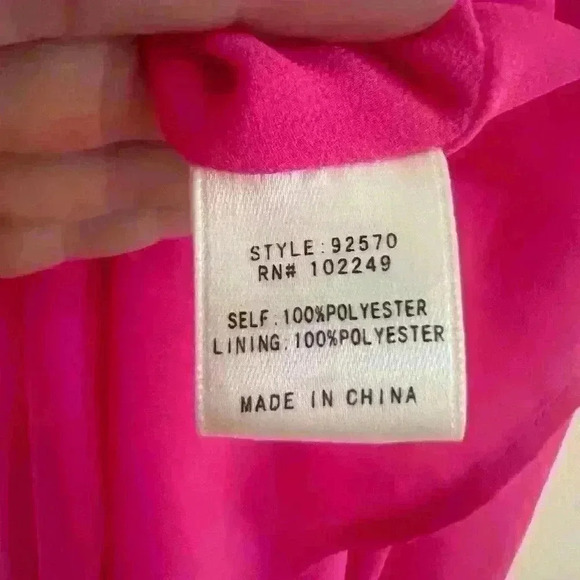 Altar’d State Hot Pink Flowy Spaghetti Strap Mini Dress- Size Small- EUC - Picture 5 of 5